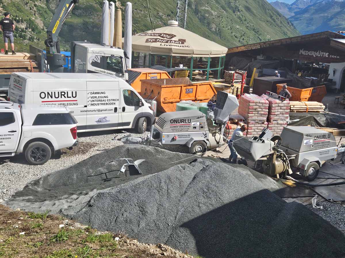 Kosten für Estrichverlegung